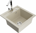 K&ouml;&ouml;givalamu koos kraaniga Mexen Vito Rita, vaik/graniit, 52 cm x 49 cm x 21 cm, beež