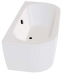 Vann, teisaldatav Besco Volya, 170 cm x 75 cm x 62.5 cm, valge/must