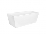 Vann, teisaldatav Besco Vena, 170 cm x 75 cm x 61 cm, ristk&uuml;lik, valge/grafiit
