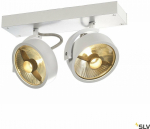 Valgusti lagi ja seinad SLV Kalu, GU10, 2 x 75 W, valge v.