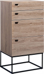 Kummut Beliani Acra, must v./pruunikas v., 106 cm x 52 cm x 41 cm