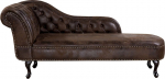 Lamamisdiivan Beliani Nimes Left, pruun v., 169 cm x 65 cm x 79 cm