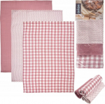 Lapp, universaalne Orion, valge v./roosa v., puuvill, 3 tk