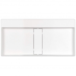 Vannitoa kraanikauss Deante Blur, graniit, 80 cm x 40 cm x 12 cm, valge v.