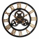 Kellaaeg Splendid Nero 2, kuldne v./must v., 58 cm x 58 cm, 58 cm