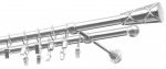 Kardinapuu komplekt Olimp Genua, 180 cm, &Oslash; 19 mm, roostevaba teras v.