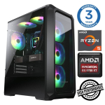 Statsionaarne arvuti Intop AMD Ryzen 5 5500, DDR4 16 GB, SSD 1 TB, AMD Radeon RX 6600 8 GB GDDR6 RM65136NS