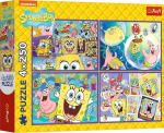 Pusle 4in1 Trefl SpongeBobs Crazy World 13342, 23.8 cm x 33.9 cm, 1000 tk, mitmev&auml;rviline