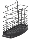 Hoidik Rosberg, 6.5 cm x 15.8 cm x 16.6 cm, plastik/metall, must v.