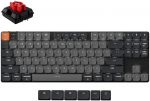 Juhtmevaba arvutiklaviatuur Keychron K1 Version 6 K1X-A1 Keychron Low Profile Milk POM Red, EN, must v./hall v.