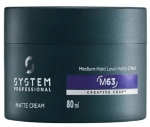 Juuksekujunduskreem System Professional Medium Hold Matte Effect M63, 80 ml