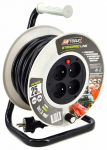 Pikendusjuhe trumlil AWTools Standard Line, AW70219, 3 x 1,5 mm&sup2;, 50 m, IP44, 4 pesa