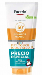 P&auml;evituse hooldusvahend keha jaoks/tooted n&auml;ole Eucerin Sensitive Protect Kids Dry Touch SPF50+, 400 ml