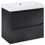 Valamualune vannitoa kapp Elita Helo 80 2DR, matt must v., 44.2 cm x 78.5 cm x 63.5 cm