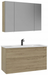 Vannitoa m&ouml;&ouml;bli komplekt Kalune Design Messina, tamm v., 45 cm x 100 cm x 55 cm