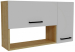 &Uuml;lemine k&ouml;&ouml;gikapp Kalune Design Akasya, valge v./sapphire oak v., 23.8 cm x 90 cm x 52 cm