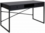 Kirjutuslaud sahtlitega Akord Furniture Factory Elonis, 123 cm x 48 cm, 80.5 cm, must v.