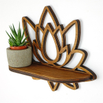 Kahjustatud pakendiga toode. Seinariiul Kalune Design RAF264, p&auml;hklipuu v., 10 cm x 26 cm x 33 cm