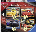 Pusle 4in1 Ravensburger Cars 3 068944, 20 cm x 25 cm, 72 tk, mitmev&auml;rviline