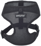 Koerte traksid Amiplay Air, must v., 450 - 600 mm x 39 mm, 45-60