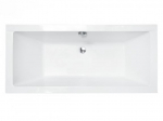Vann, teisaldatav Besco Vera, 180 cm x 80 cm x 62 cm, ristk&uuml;lik, valge