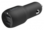 Auto laadija Belkin, 2 x USB, must v.