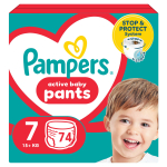 P&uuml;ksm&auml;hkmed Pampers Pants, 7 suurus, 15 kg, 74 tk