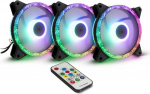 &Otilde;hkjahuti korpusele Inter-Tech Argus RGB-Fan Set RS-07 88885537, 120 mm x 120 mm