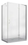 Du&scaron;ikabiin Besco Viva VPP-128-195C, ristk&uuml;lik, aluseta, 120 cm x 80 cm x 195 cm, l&auml;bipaistev v./kroom v./karastatud