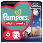 &Uuml;le&ouml;&ouml; m&auml;hkmed Pampers Night Pants, 6 suurus, 15 kg, 19 tk