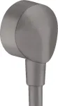 Du&scaron;&scaron;i pistik Hansgrohe FixFit Wall outlet E Brushed Black Chrome, 6 cm