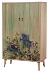 Kapp Kalune Design Multibox 727, pruun v./mitmev&auml;rviline, 80 cm x 36 cm x 127 cm