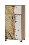 Kapp Kalune Design Kiler 736, pruun v./mitmev&auml;rviline, 36 cm x 60 cm x 116 cm