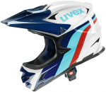 Jalgrattakiiver universaalne Uvex HLMT 10, sinine/valge/punane, 60-62 cm