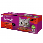 Kassi m&auml;rgtoit Whiskas Classic Meals In Sauce, lambaliha/veiseliha/kanaliha, 0.085 kg x 40 tk