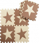 Matt beebidele - pusle ASKATO Stars 394114, 30 cm x 30 cm, 9 tk, pruun v. beež v.