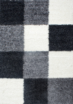 Vaip sise Ayyildiz Life Checked, valge v./must v./hall v., 230 cm x 160 cm
