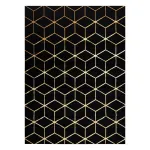 Vaip sise Hakano Mosse Hexagon 2, kuldne v./must v., 170 cm x 120 cm
