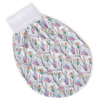 &Otilde;huke magamiskott beebile Ceba Baby Flower Power, valge/sinine/roosa, 60 cm x 42 cm