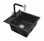 K&ouml;&ouml;givalamu koos kraaniga Helika Tesa, kivimass, 51 cm x 49 cm x 20 cm, must v.