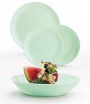 L&otilde;unaserviis Luminarc Diwali, klaas, roheline v., 18 tk.