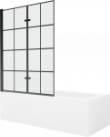 Vann seinaga, teisaldatav/sisseehitatav Mexen Vega, 160 cm x 70 cm x 40 cm, ristk&uuml;lik, valge/must