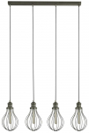 Valgusti rippuv Searchlight Balloon 1384-4PW, E27, 4 x 60 W, hall v.