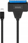 Adapter Savio AK-69 USB-C 3.1 Gen 1 Male, SATA 22 pin Female, 0.25 m, must v.