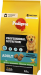 Kuiv koeratoit Pedigree Professional Nutrition Adult, k&ouml;&ouml;giviljad/linnuliha, 12 kg