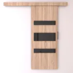 Uks Desio, sisel&uuml;kandustele, 205 cm, must v./sonoma tamm v.