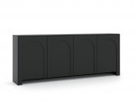 Kummut Arco, must v., 83 cm x 35 cm x 204 cm