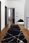 Vaip Conceptum Hypnose Broken, valge/must, 180 cm x 100 cm