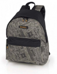 Kooli seljakott Gabol Code 17, must/hall, 30 cm x 21 cm x 41.5 cm