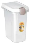 Lemmikloomatoidu s&auml;ilituskast Stefanplast, 15 l, 33 x 22 x 41 cm, l&auml;bipaistev v./valge v.